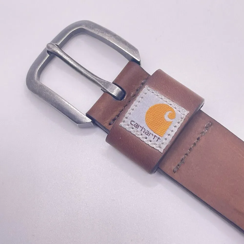 Carhartt Belt Full Grain Leather Brown Medium